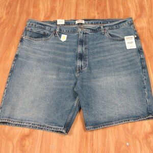 SIGNATURE By LEVI STRAUSS Loose‎ Denim 9" Baggy Jean SHORTS Mens Sz 44 Blue NWT